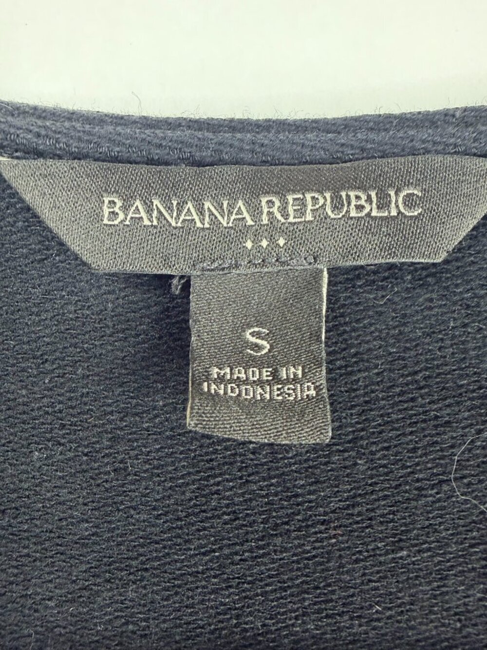 Banana Republic Asymmetrical Zip Fleece Jacket Black Small #A2556 - Picture 4 of 6